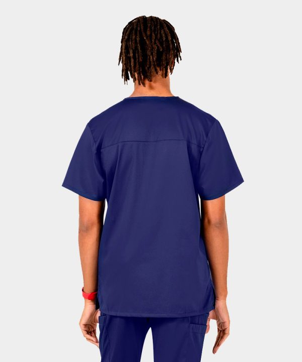 Alternative view of Men's Mesh Panel V-Neck Top | 2851