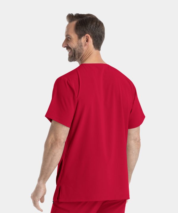 Alternative view of Men's V-Neck Top | 4851