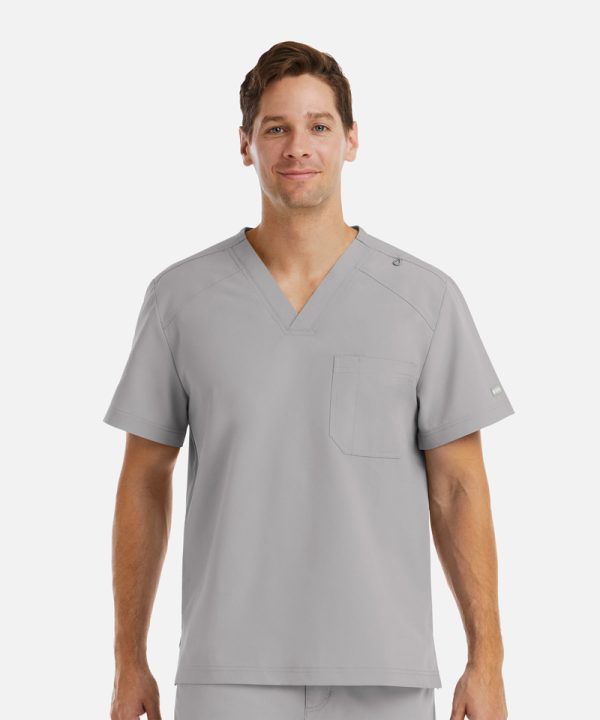 Men's Chest Pocket V-Neck Top | 5801