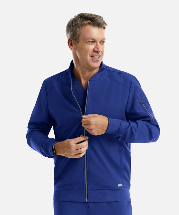 Men's Front Zip Warm-Up Jacket | 5861