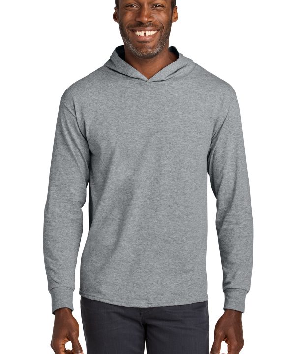 Jerzees Classics Unisex Cotton Long Sleeve Hooded T-Shirt 363LH