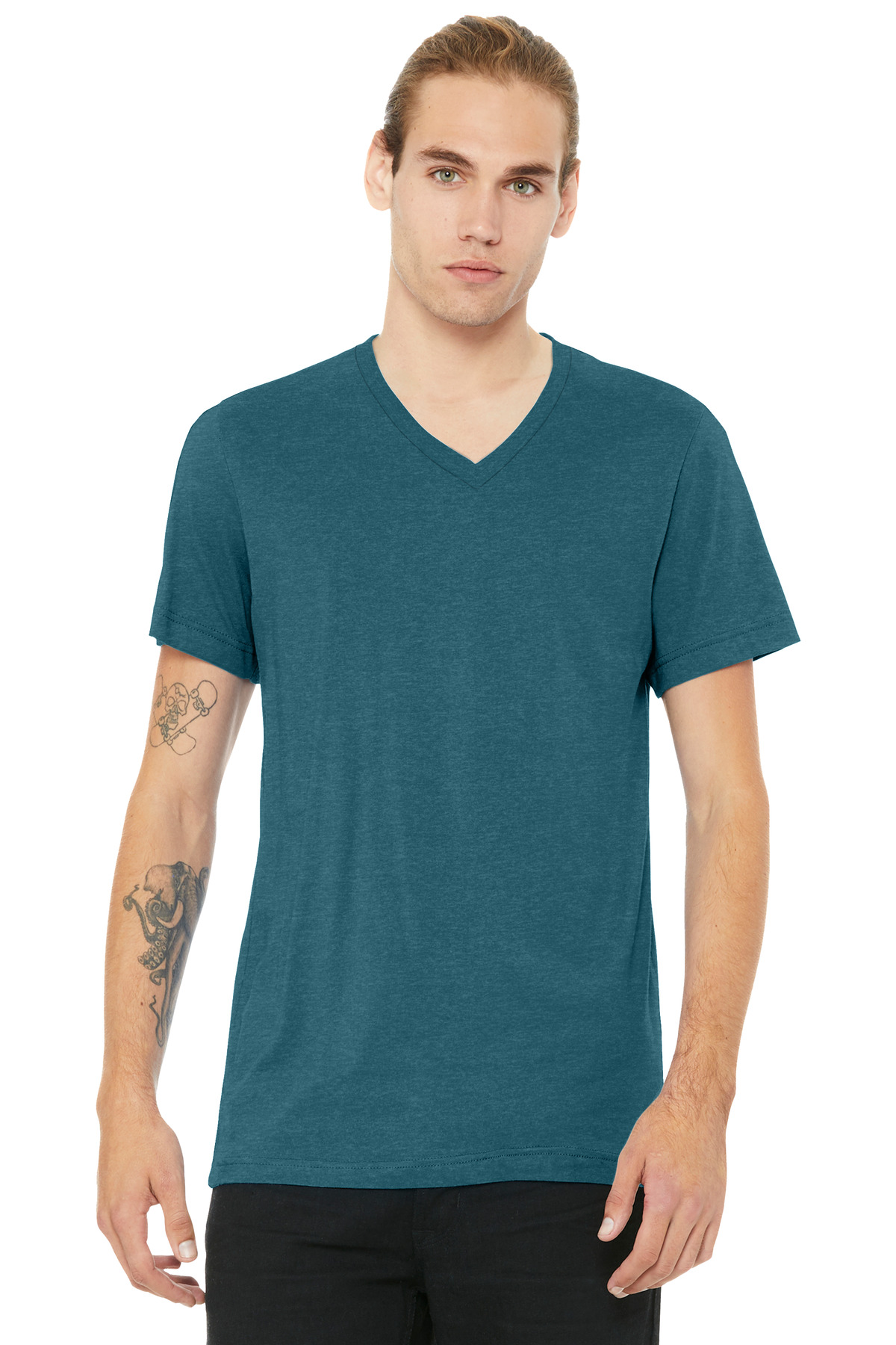 BC3005CVC_heatherdeepteal_model_front