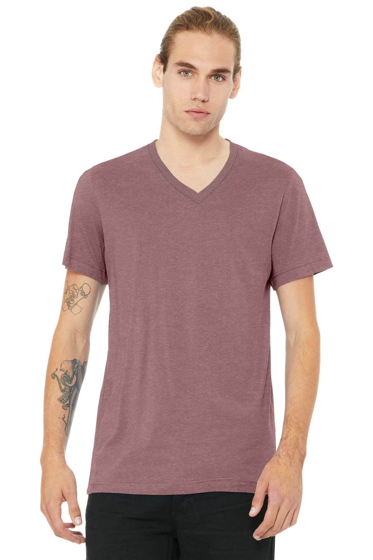 BC3005CVC_heathermauve_model_front