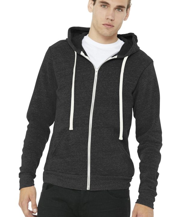 BELLA+CANVAS ® Unisex Triblend Sponge Fleece Full-Zip Hoodie. BC3909