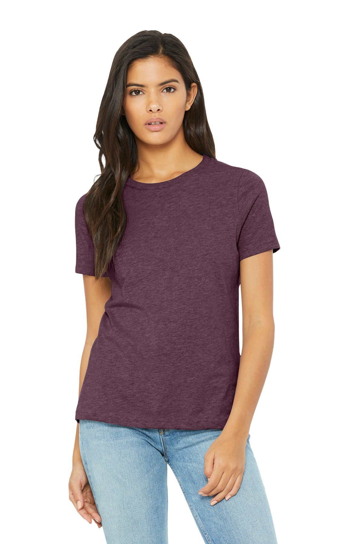 BC6400CVC_heathermaroon_model_front