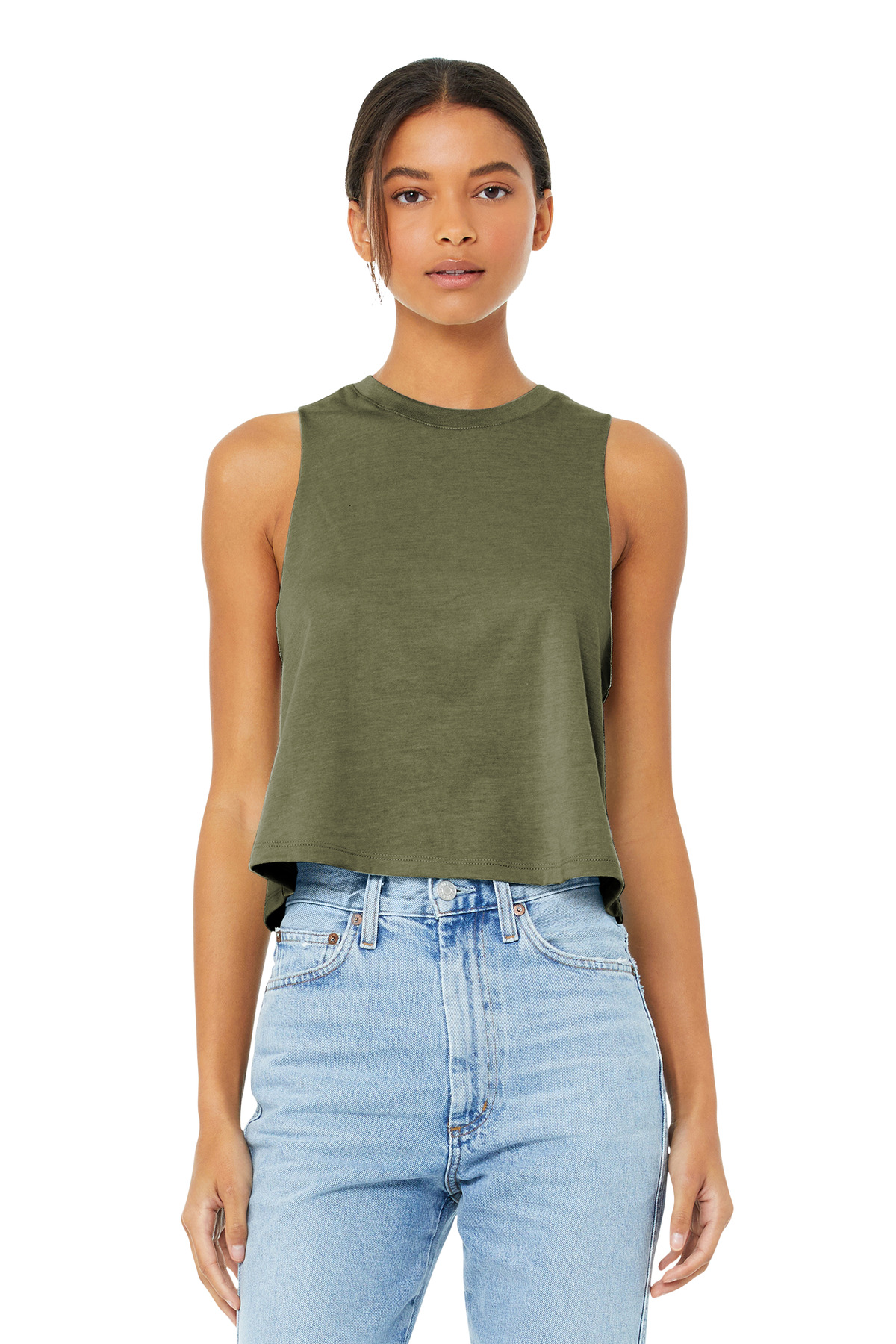 BC6682_heatherolive_model_front