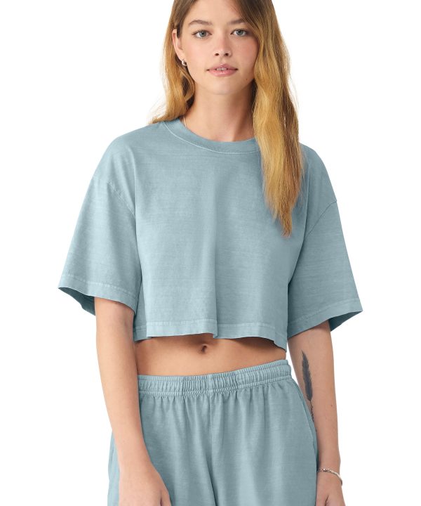BELLA+CANVAS ® Women's Heavyweight Garment-Dyed Cropped Tee BC6882GD
