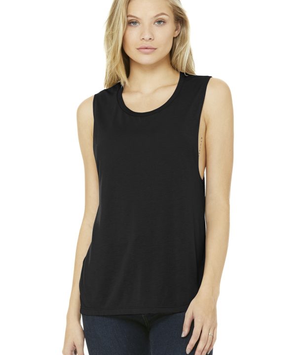 BELLA+CANVAS ® Women's Flowy Scoop Muscle Tank. BC8803