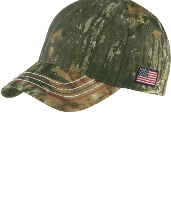 Port Authority ®  Americana Contrast Stitch Camouflage Cap. C909