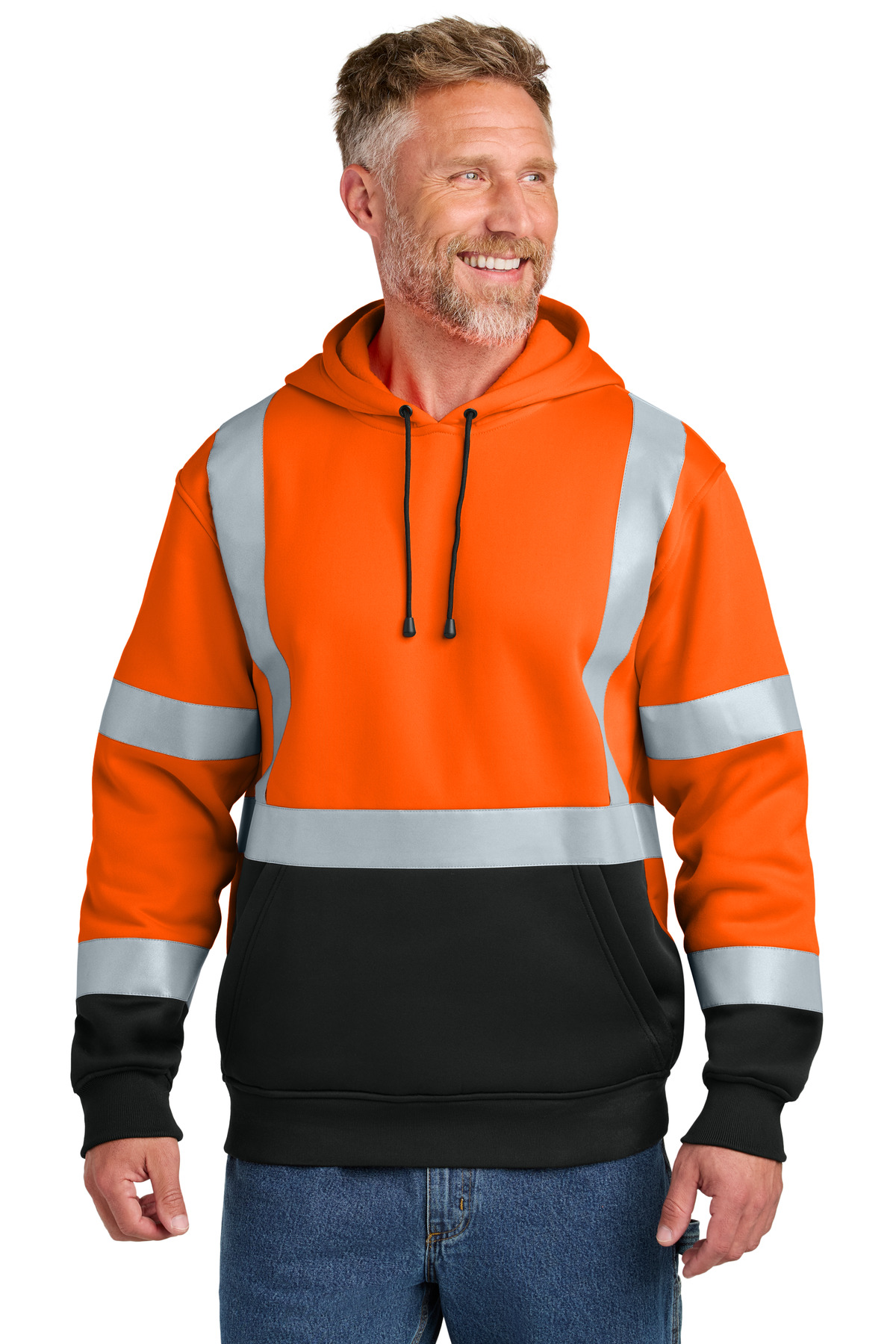 CSF301_safetyorange_model_front
