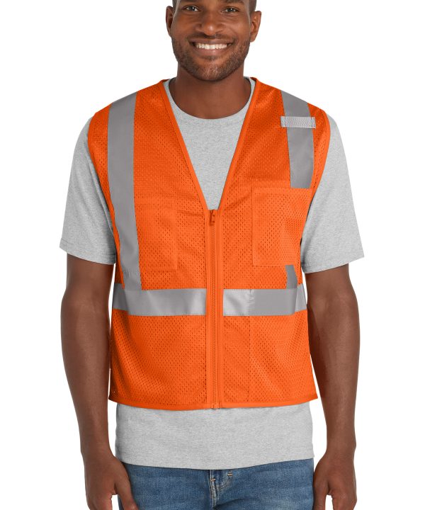 CornerStone  ®  ANSI 107 Class 2 Mesh Zippered Vest. CSV102