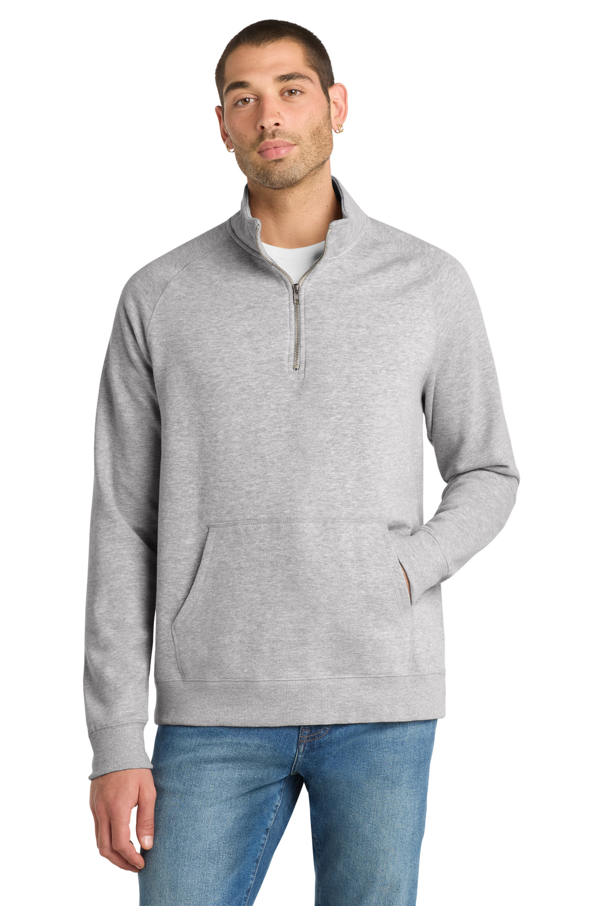 DM392_heatheredgrey_model_front