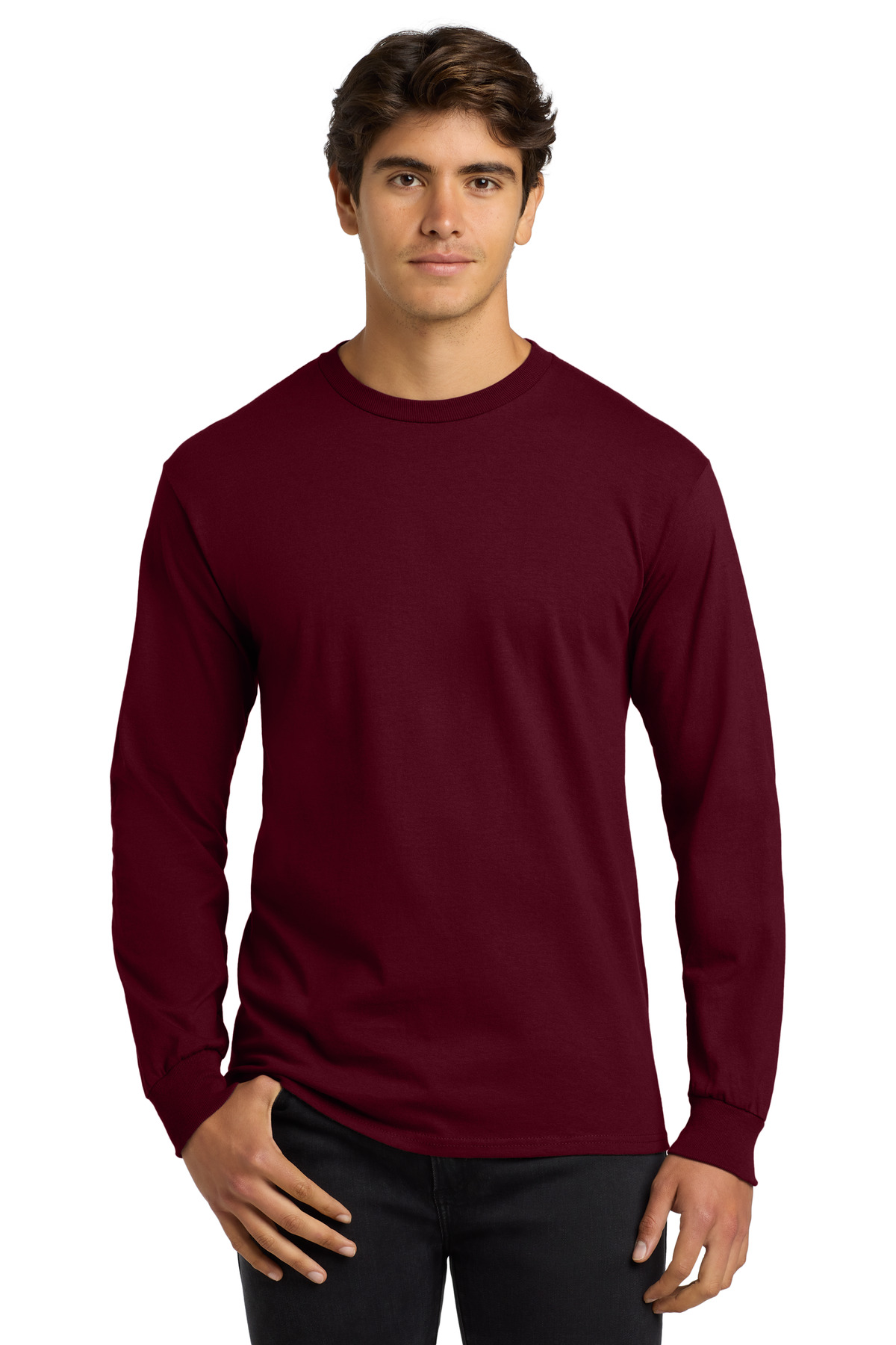 G2400_maroon_model_front