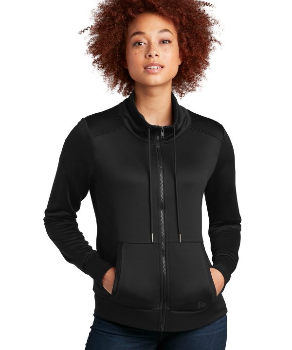 New Era ®  Women's Performance Terry Full-Zip Cowl LNEA530