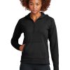 Sport-Tek ®  Women's Sport-Wick ®  Stretch 1/2-Zip Hoodie LST856