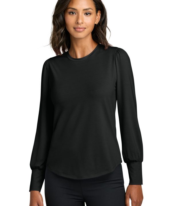 Mercer+Mettle ®  Women's Stretch Jersey Long Sleeve Blouson Top MM1019