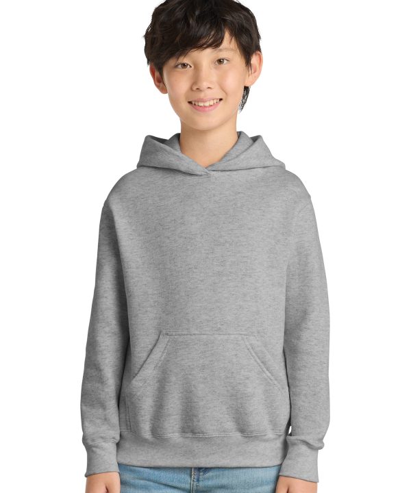 Port & Co   Youth Core Fleece Pullover Hooded Sweatshirt.  PC90YH