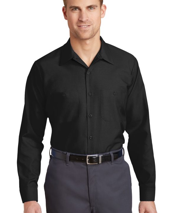 Red Kap ®  Long Size, Long Sleeve Industrial Work Shirt. SP14LONG