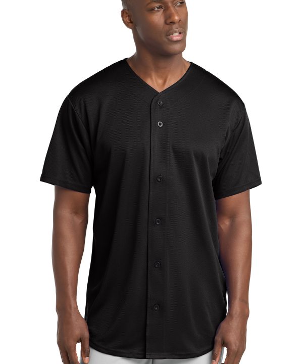 Sport-Tek ®  PosiCharge ®  Tough Mesh Full-Button Jersey. ST220