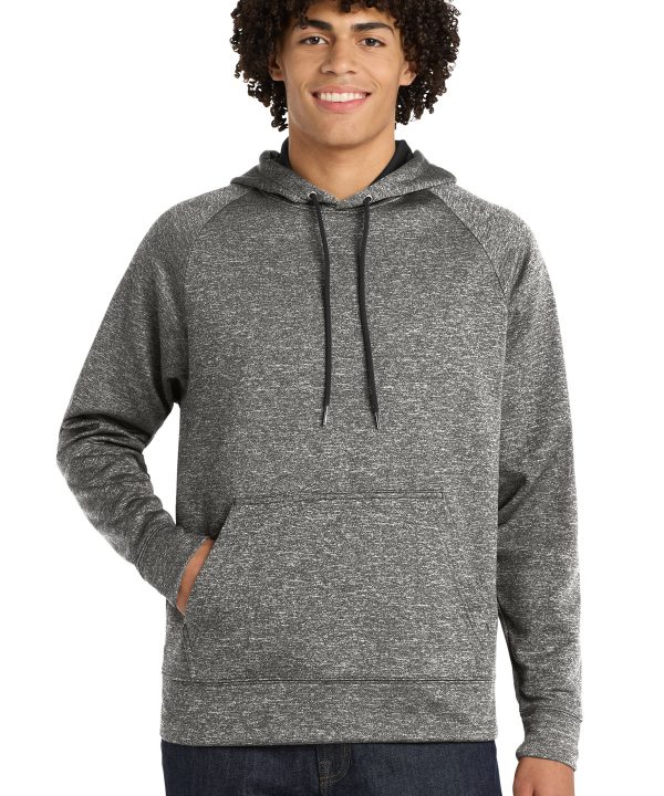 Sport-Tek ® PosiCharge ® Electric Heather Fleece Hooded Pullover. ST225