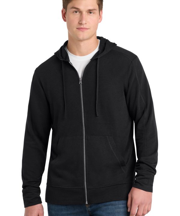 Sport-Tek  ®  PosiCharge  ®  Tri-Blend Wicking Fleece Full-Zip Hooded Jacket ST293
