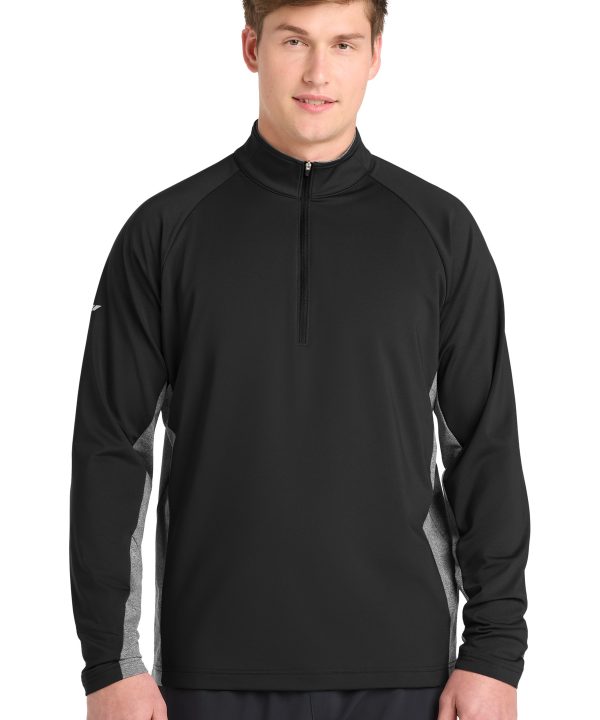 Sport-Tek ®  Sport-Wick ®  Stretch Contrast 1/4-Zip Pullover. ST854