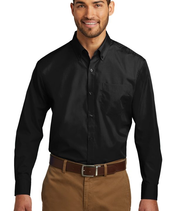 Port Authority ®  Tall Long Sleeve Carefree Poplin Shirt. TW100