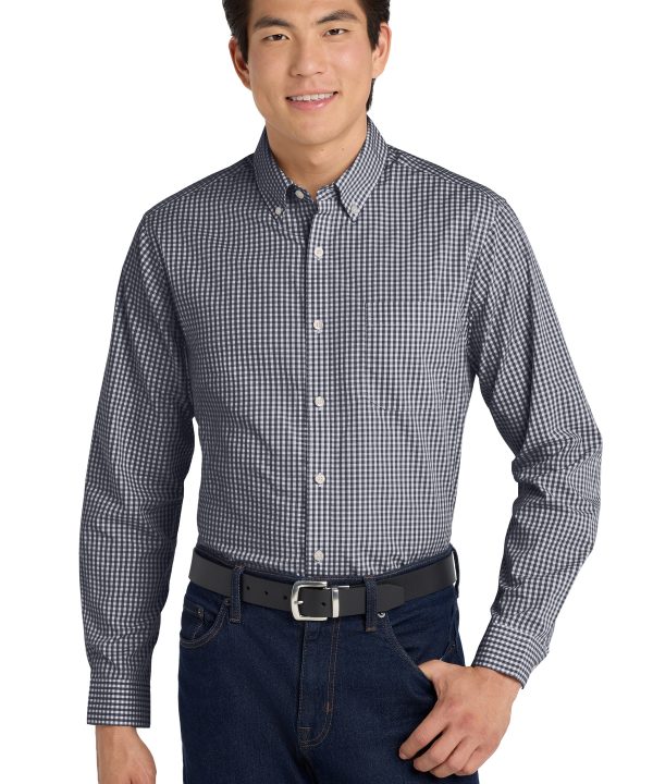 Port Authority  ®  Broadcloth Gingham Easy Care Shirt W644