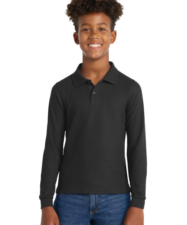 Port Authority ®  Youth Long Sleeve Silk Touch Polo.  Y500LS