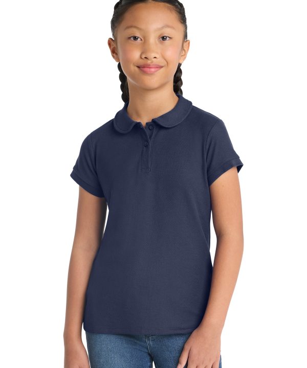 Port Authority ®  Girls Silk Touch   Peter Pan Collar Polo. YG503