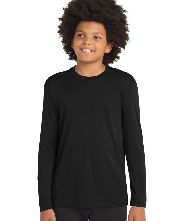 Sport-Tek ®  Youth Long Sleeve PosiCharge ®  Competitor Tee. YST350LS