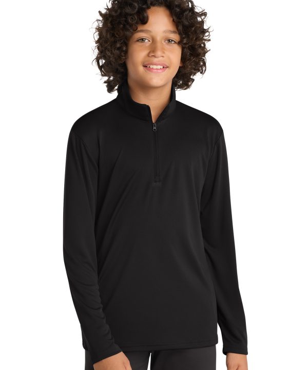 Sport-Tek  ®  Youth PosiCharge  ®  Competitor    1/4-Zip Pullover. YST357