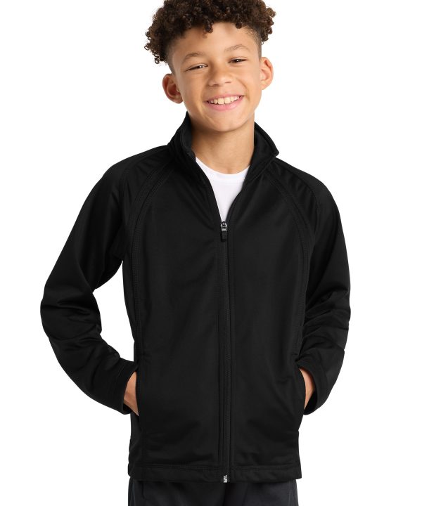 Sport-Tek ®  Youth Tricot Track Jacket. YST90