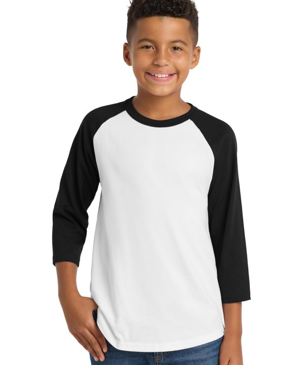 Sport-Tek ®  Youth Colorblock Raglan Jersey.  YT200